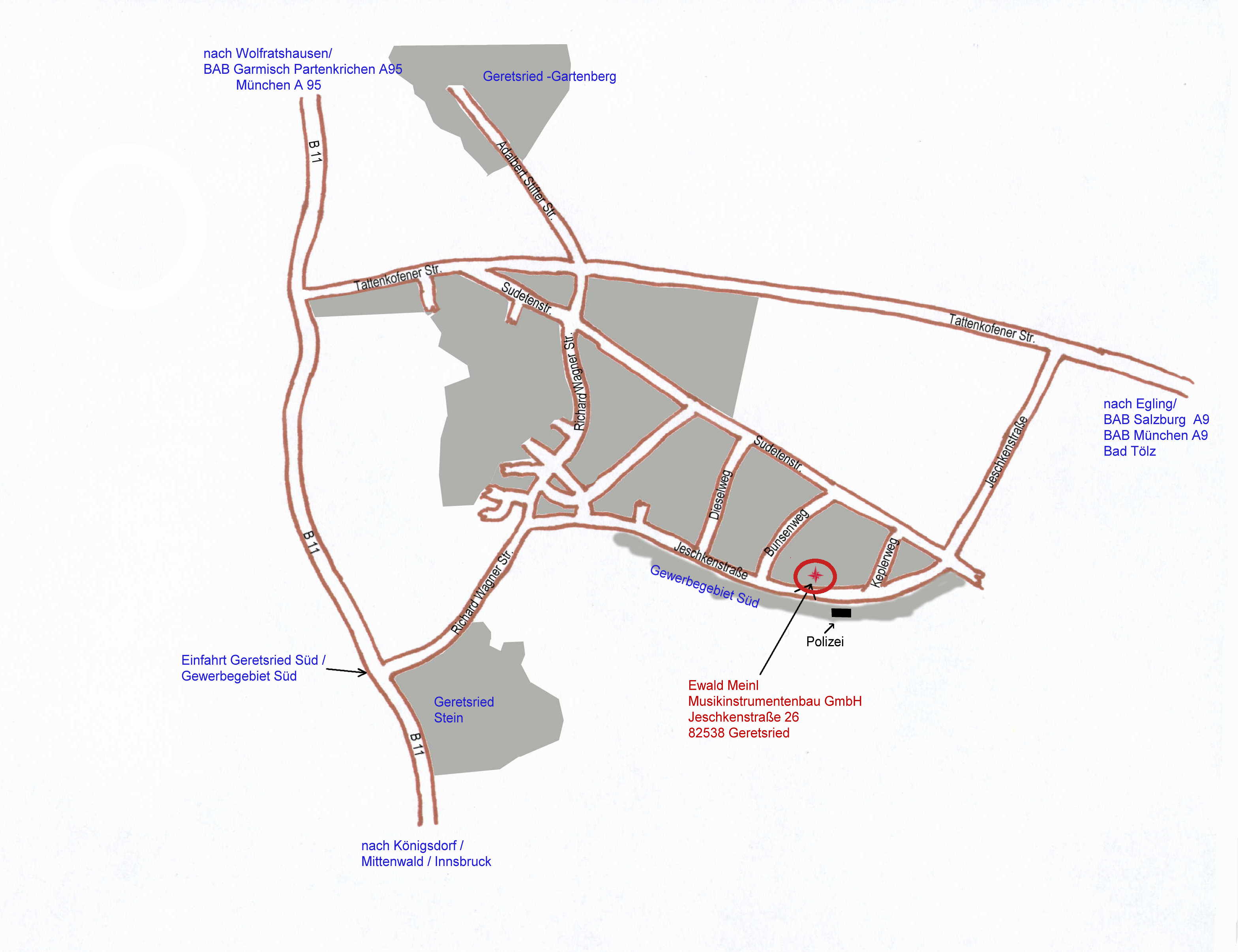 Stadtplan Geretsried